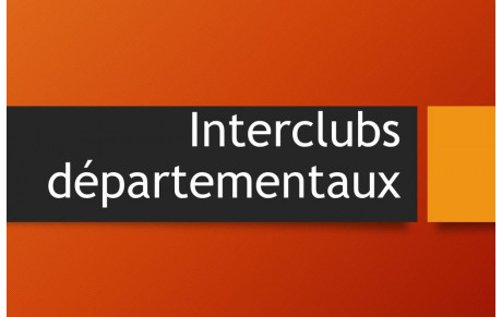 Interclubs journée 1
